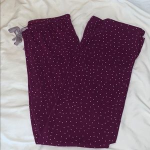 Purple Polka Dot Pajama Pants